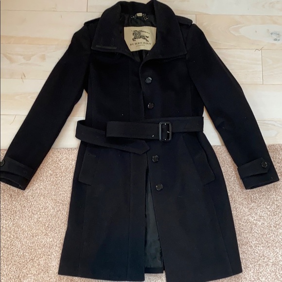 Burberry Cashmere/Wool blend Knee Length Trench. - Picture 2 of 12